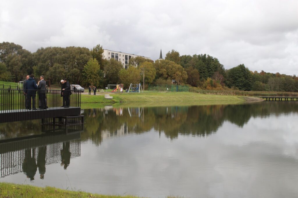 Gargžduose pastatytas pavyzdinis paviršinių nuotekų tvenkinys – žingsnis į tvarų vandens naudojimą