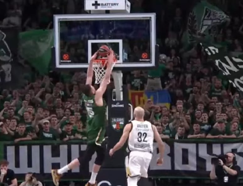 Eurolygoje – „Žalgirio“ rekordas: triuškinanti pergalė 37 taškų skirtumu prieš ASVEL Kauno Žalgirio pergalė prieš Vilerbano Asvel