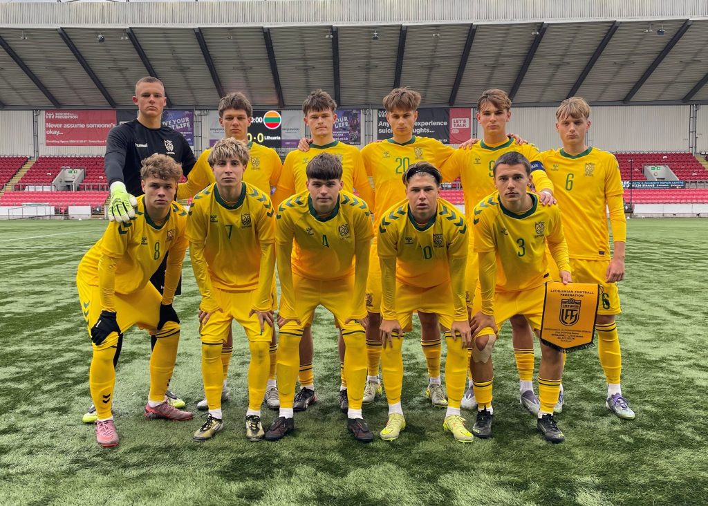 Lietuvos vaikinų U17 rinktinė atrankos varžybose nugalėjo Angliją