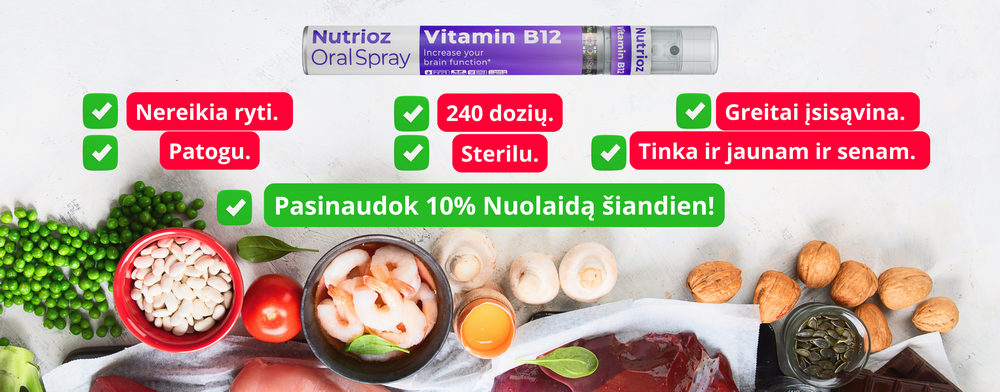 Anemija – kaip ją sustabdyti be tablečių Purškiami vitaminai