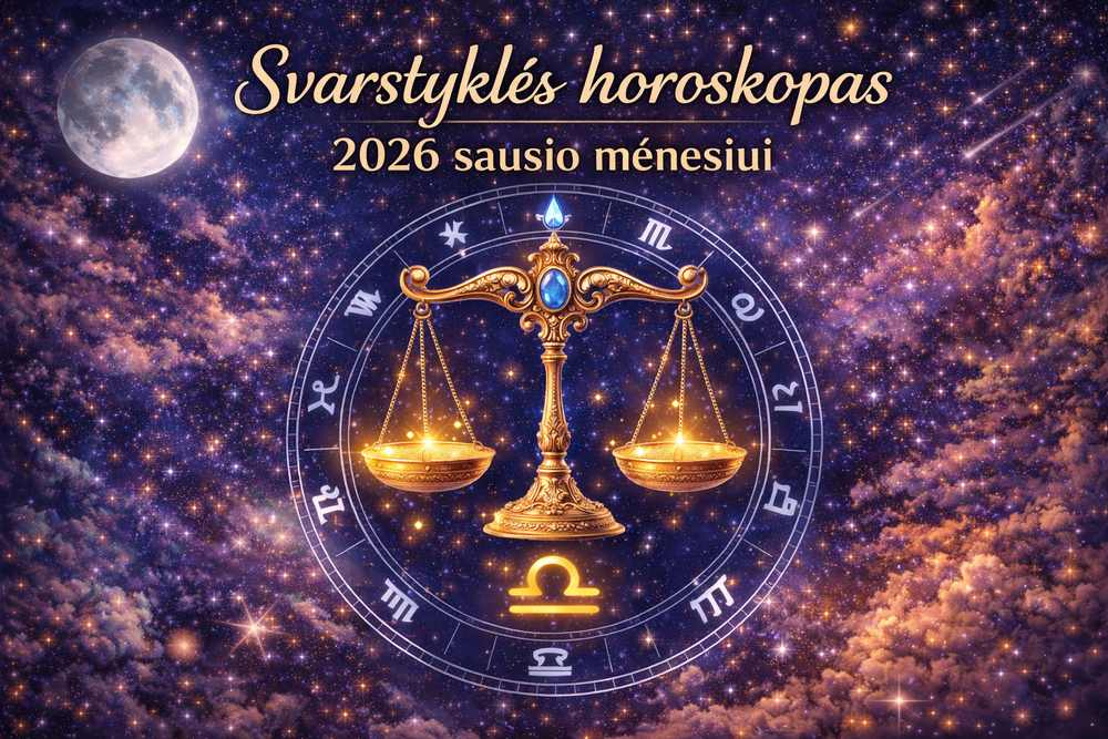 Svarstyklių horoskopas sausio mėnesiui 2026 metams