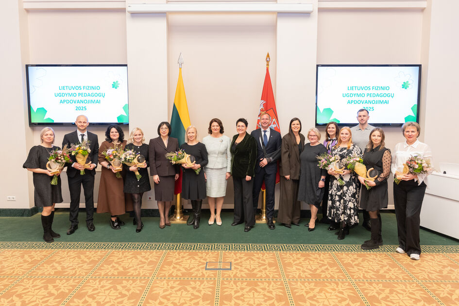 Prezidentūroje pagerbti geriausi Lietuvos fizinio ugdymo pedagogai