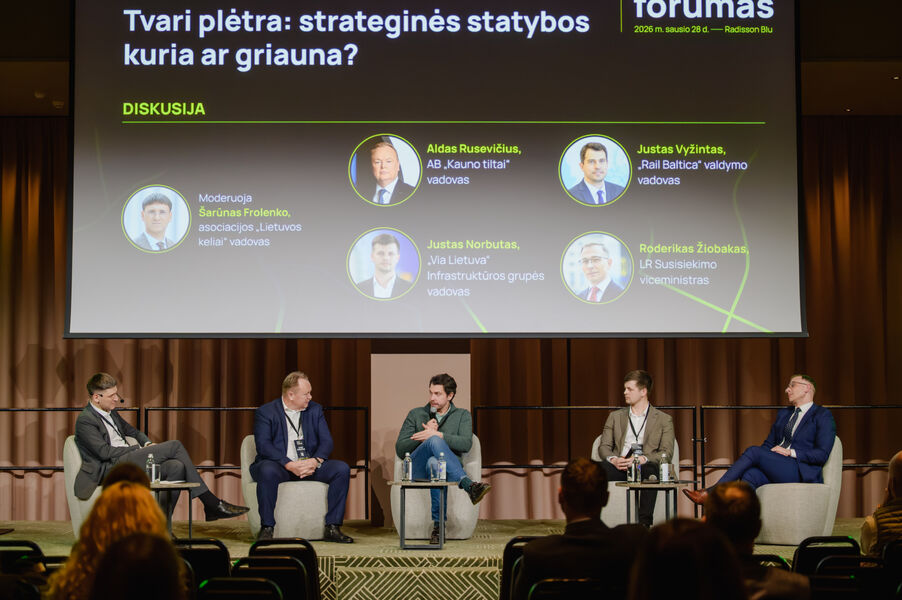 Lietuvos kelių asociacija diskutavo apie kelių būklę po strateginių projektų plėtros