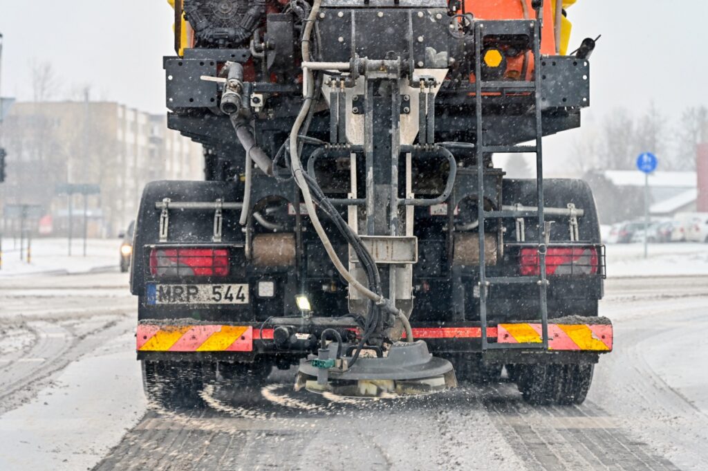 Panevėžyje – rekordinis sniego kiekis ir intensyvus gatvių valymas