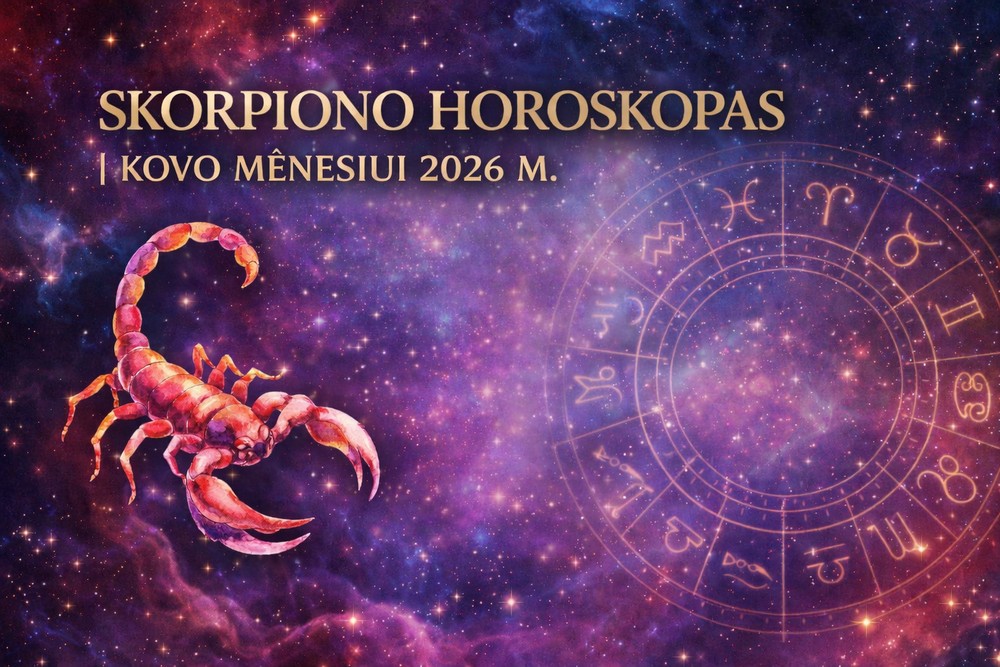 Skorpiono horoskopas 2026-ųjų kovui