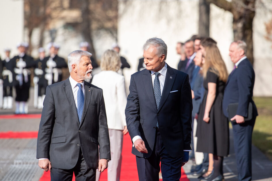 Lietuvos ir Čekijos Prezidentai aptarė saugumo stiprinimą ir paramą Ukrainai