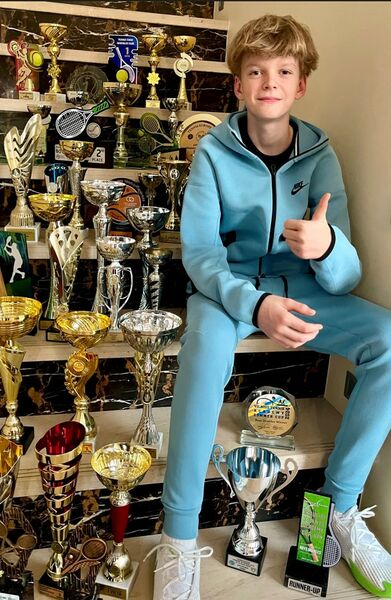 Perspektyvų tenisininką Eriką Balkūną rems „Bio-Circle“