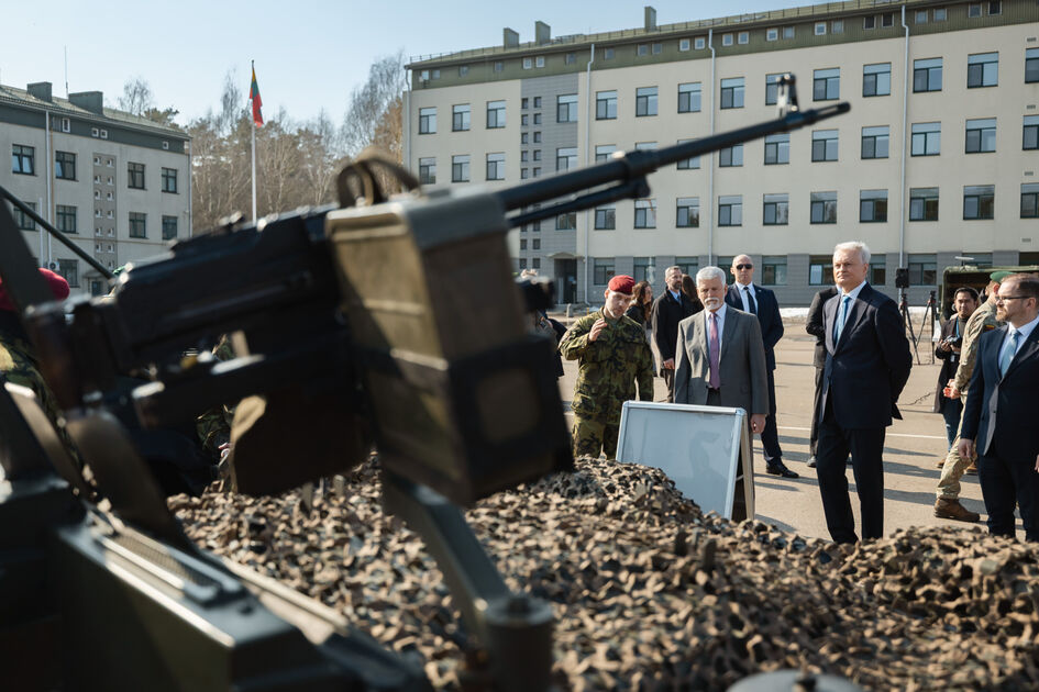 Lietuvos ir Čekijos Prezidentai lankėsi Ruklos kariniame miestelyje